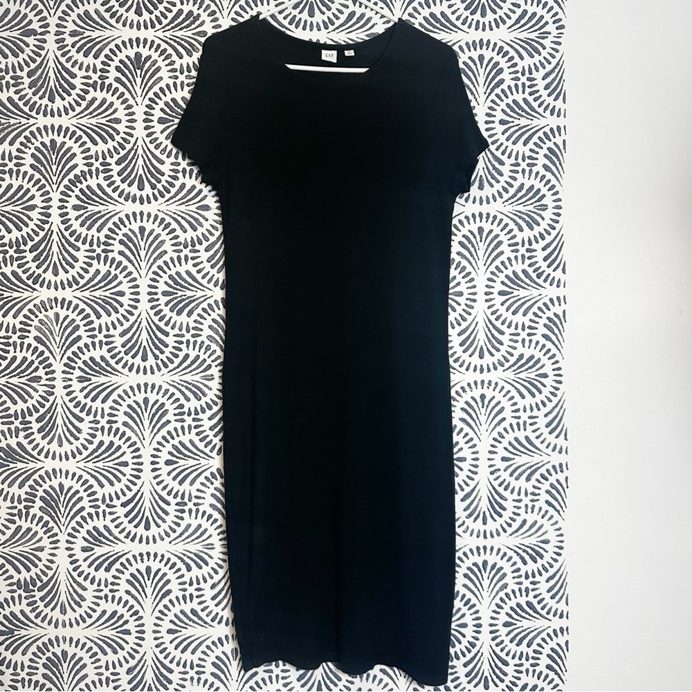 Gap Super Soft Slip Layered Black Basic Ribbed Mi… - image 4